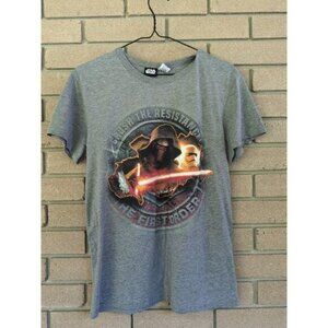 Grey Starwars - Crush The Resistance - The First Order - T-Shirt Size: Med